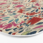 Tekke Asmalyk West Turkestan Floral Textile Print Bath Mat Gallery Image 3