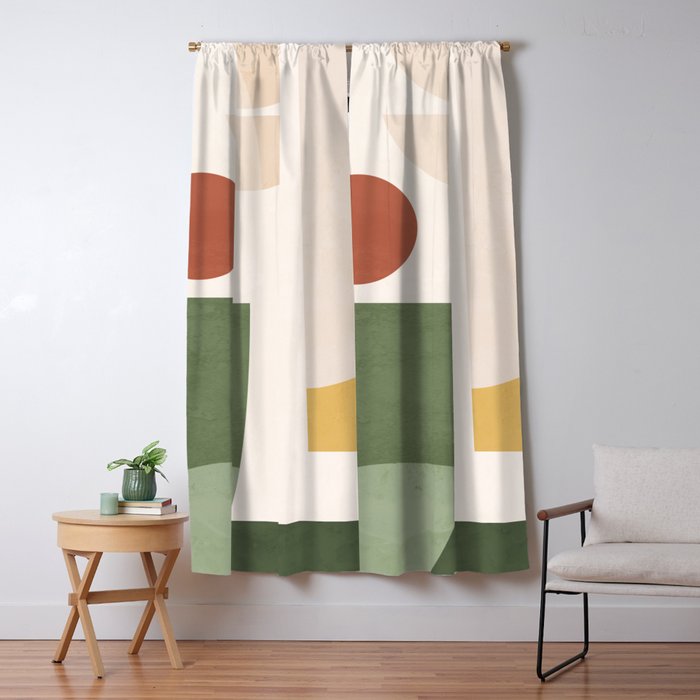 Abstract Art / Shapes 34 Window Curtain Gallery Image 1