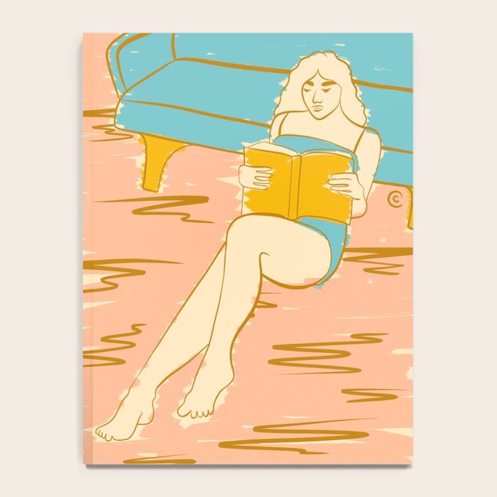 Portrait of a Woman Reading - Quiet Time 2 Notebook Gallery Image 4