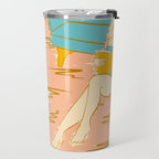 Portrait of a Woman Reading - Quiet Time 2 Travel Mug Gallery Image 2