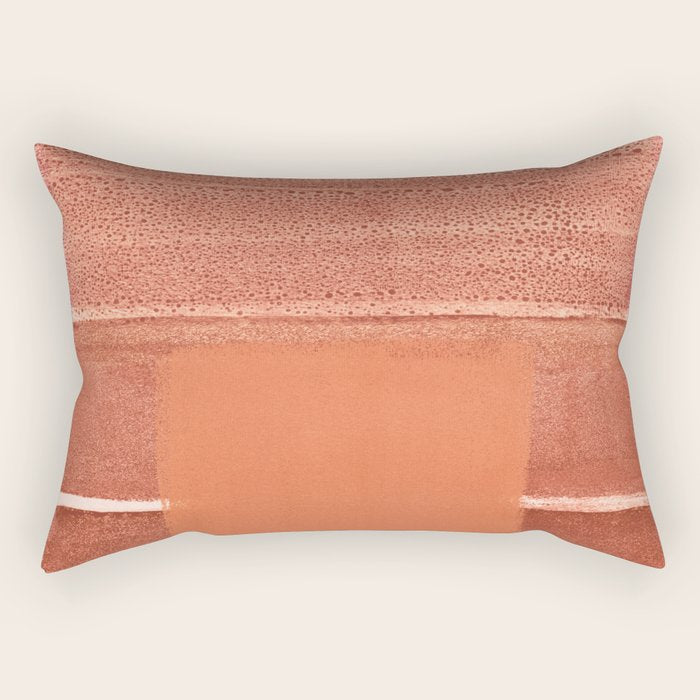 colorfields autumn orange Rectangular Pillow Gallery Image 1