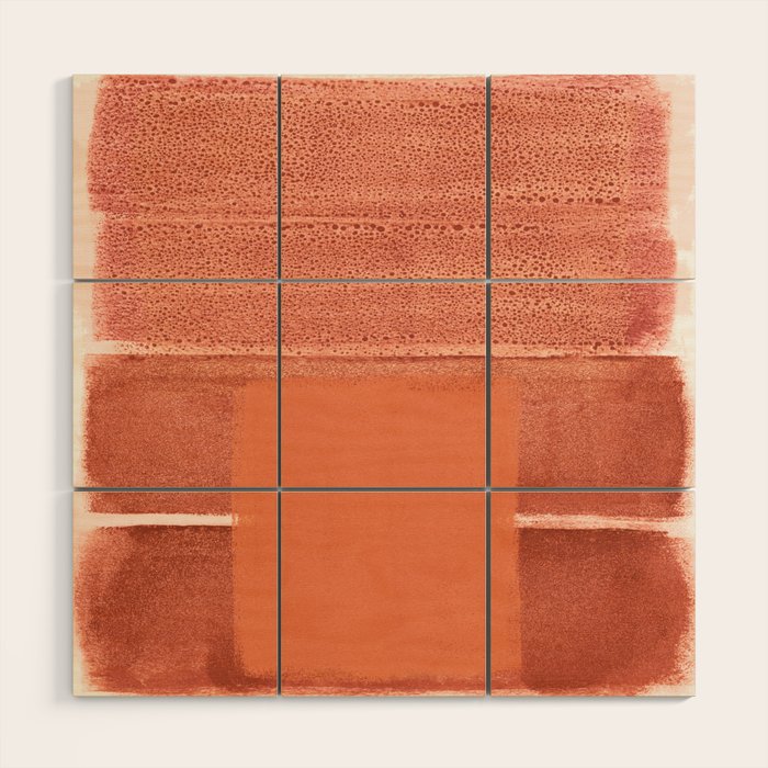 colorfields autumn orange Wood Wall Art Gallery Image 1