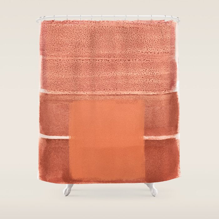 colorfields autumn orange Shower Curtain Gallery Image 1