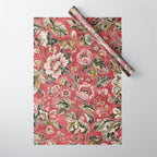 Peruvian Pink Floral Wrapping Paper Gallery Image 1