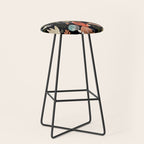 Abstract shapes of dark modern nature Stool Gallery Image 1