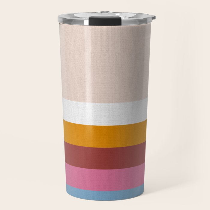 Modern Eclectic Rainbow Travel Mug Gallery Image 1