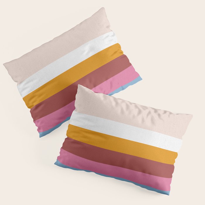 Modern Eclectic Rainbow Pillow Sham Gallery Image 1