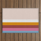 Modern Eclectic Rainbow Outdoor Rug Gallery Image 1
