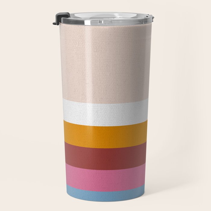 Modern Eclectic Rainbow Travel Mug Gallery Image 3
