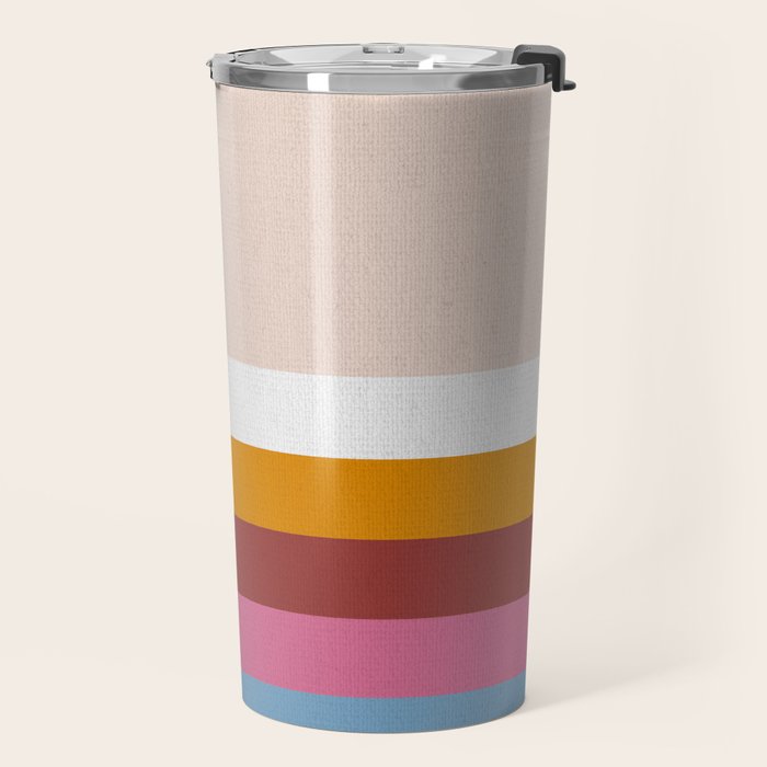 Modern Eclectic Rainbow Travel Mug Gallery Image 2