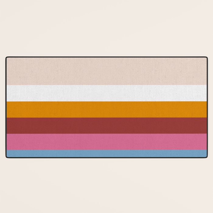 Modern Eclectic Rainbow Desk Mat Gallery Image 3