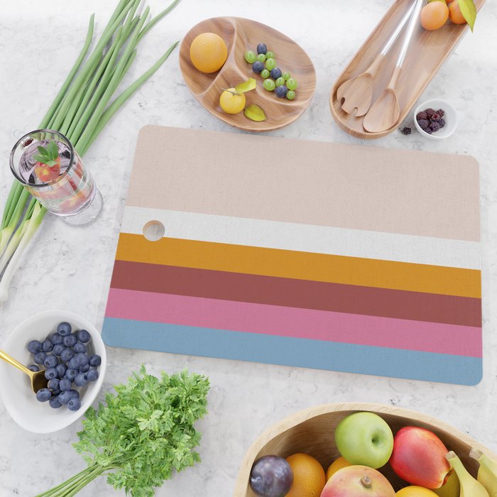 Modern Eclectic Rainbow Cutting Board Gallery Image 2