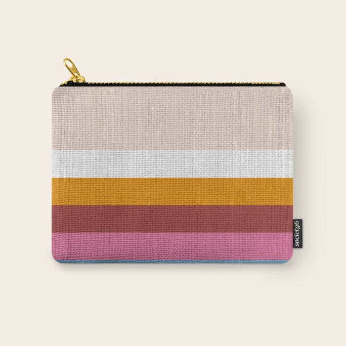 Modern Eclectic Rainbow Carry All Pouch Gallery Image 1