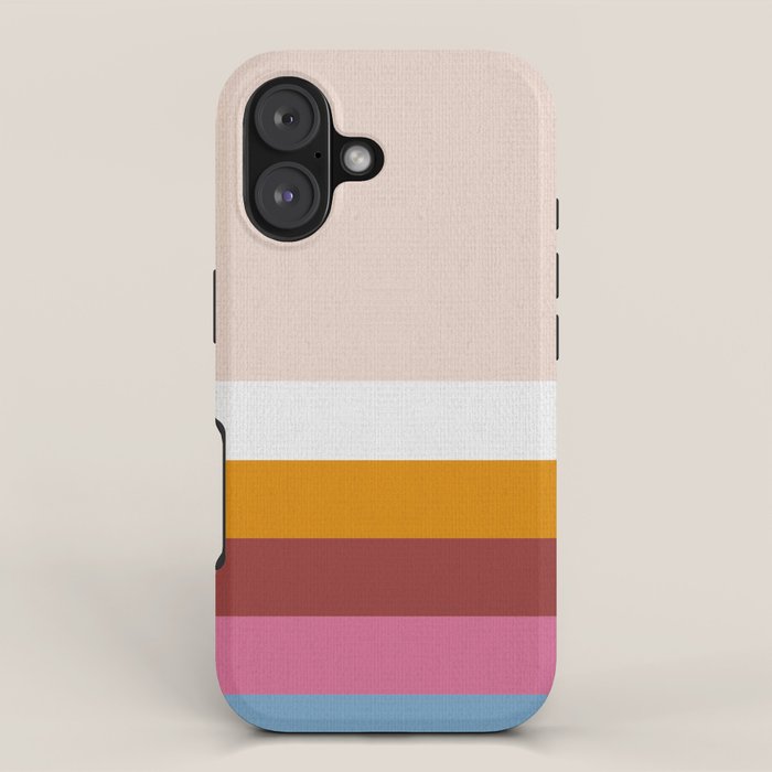 Modern Eclectic Rainbow iPhone Case Gallery Image 1