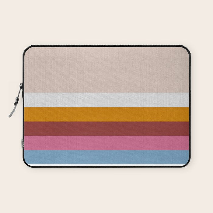 Modern Eclectic Rainbow Laptop Sleeve Gallery Image 1