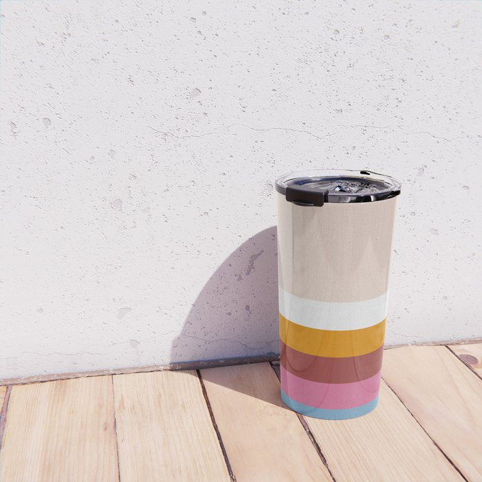 Modern Eclectic Rainbow Travel Mug Gallery Image 4