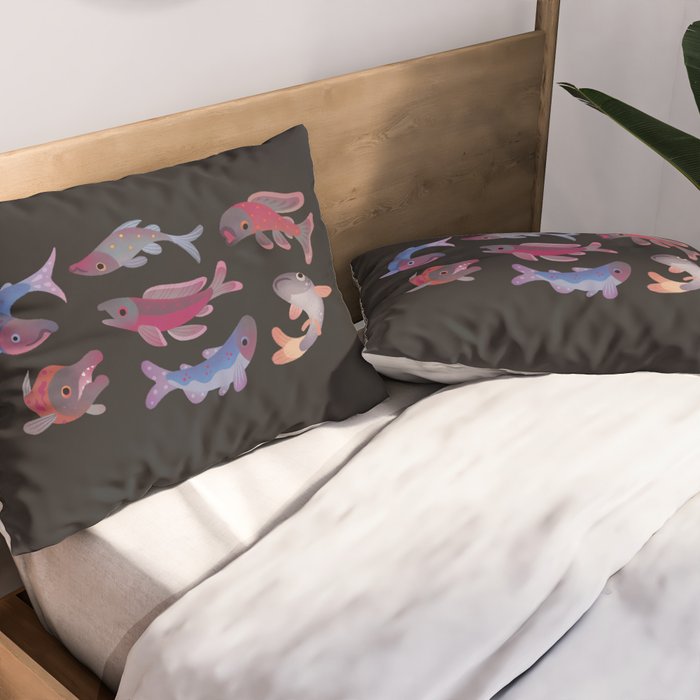 Salmon - dark Pillow Sham Gallery Image 2