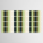 Grassy Dashed Stripes Tablecloth Gallery Image 2