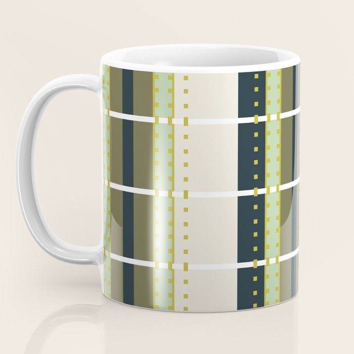 Grassy Dashed Stripes Coffee Mug Gallery Image 3