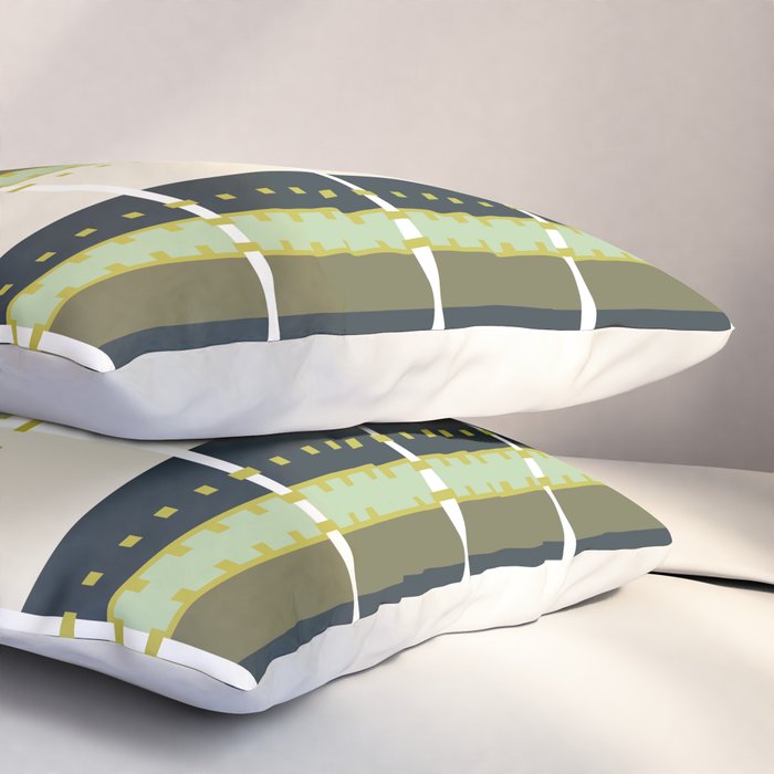 Grassy Dashed Stripes Pillow Sham Gallery Image 3