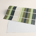 Grassy Dashed Stripes Wrapping Paper Gallery Image 2
