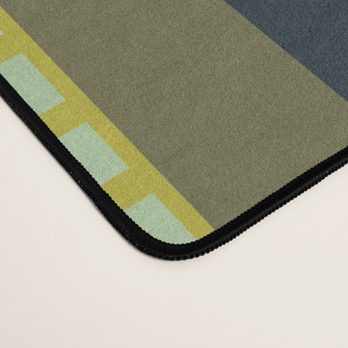 Grassy Dashed Stripes Desk Mat Gallery Image 4