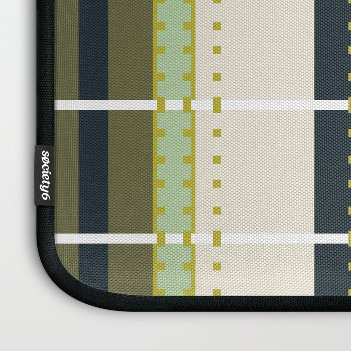 Grassy Dashed Stripes Laptop Sleeve Gallery Image 3