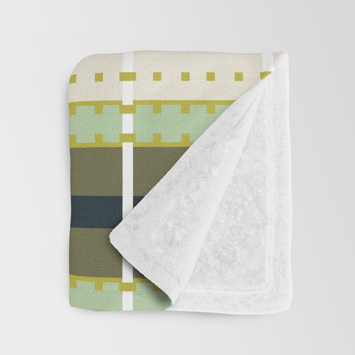 Grassy Dashed Stripes Throw Blanket Gallery Image 3