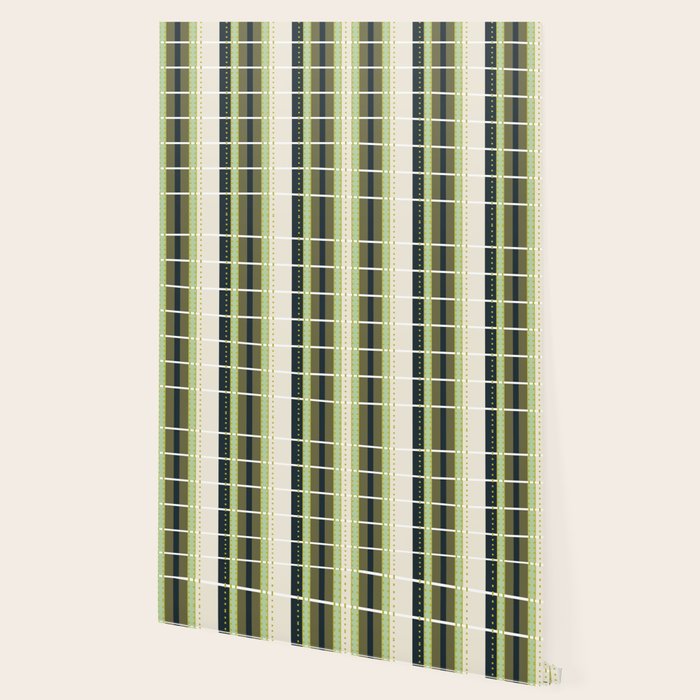 Grassy Dashed Stripes Wallpaper Gallery Image 2
