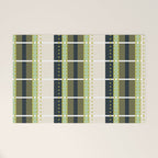 Grassy Dashed Stripes Welcome Mat Gallery Image 1