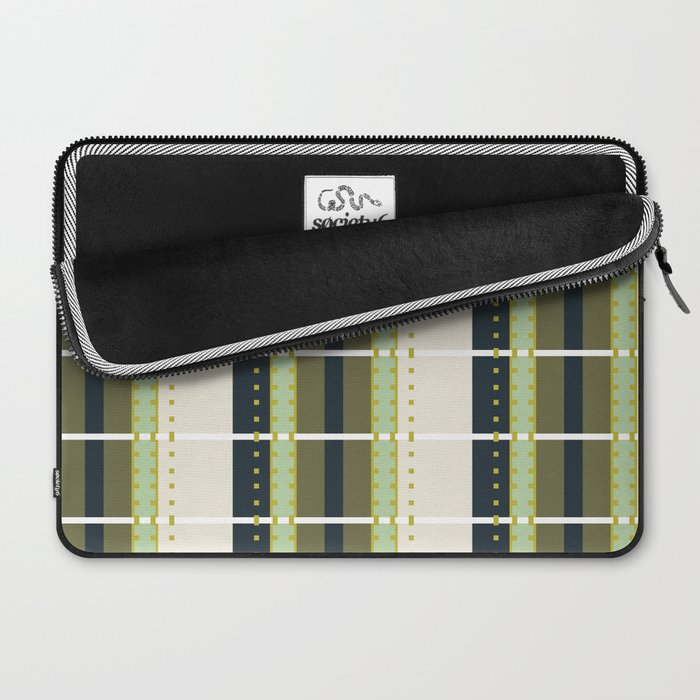 Grassy Dashed Stripes Laptop Sleeve Gallery Image 2
