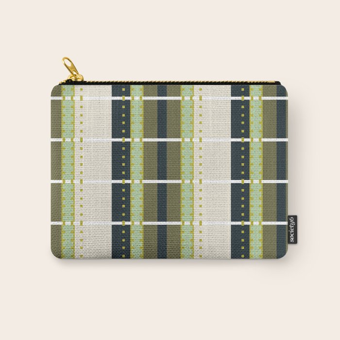 Grassy Dashed Stripes Carry All Pouch Gallery Image 1