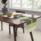 Grassy Dashed Stripes Table Runner Gallery Image 2