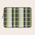 Grassy Dashed Stripes Laptop Sleeve Gallery Image 1