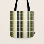 Grassy Dashed Stripes Tote Bag Gallery Image 1