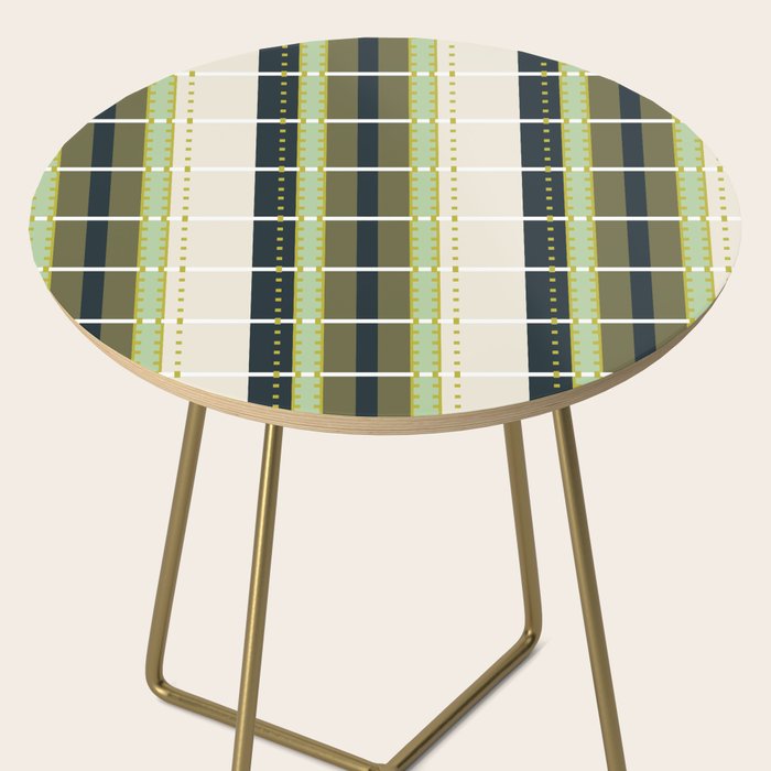 Grassy Dashed Stripes Side Table Gallery Image 2