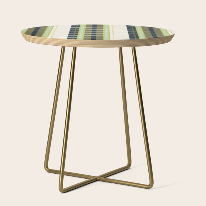 Grassy Dashed Stripes Side Table Gallery Image 1