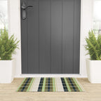 Grassy Dashed Stripes Welcome Mat Gallery Image 3