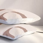Mocha Modern Abstract 3 Pillow Sham Gallery Image 3