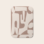 Mocha Modern Abstract 3 Bath Mat Gallery Image 1