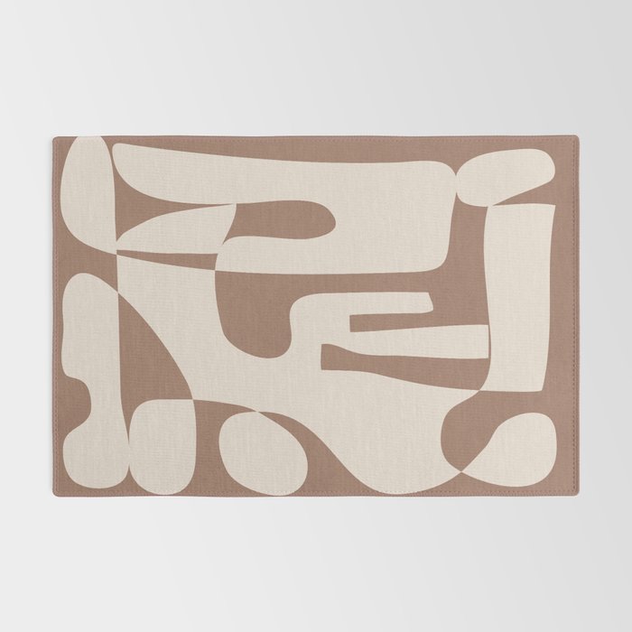 Mocha Modern Abstract 3 Rug Gallery Image 2