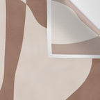 Mocha Modern Abstract 3 Wall Tapestry Gallery Image 3