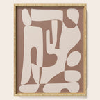 Mocha Modern Abstract 3 Serving Tray Gallery Image 1