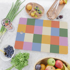 Bold Colorful Checks Pattern - Large XXXVII Cutting Board Gallery Image 2