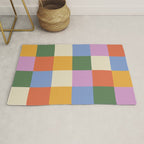 Bold Colorful Checks Pattern - Large XXXVII Rug Gallery Image 1