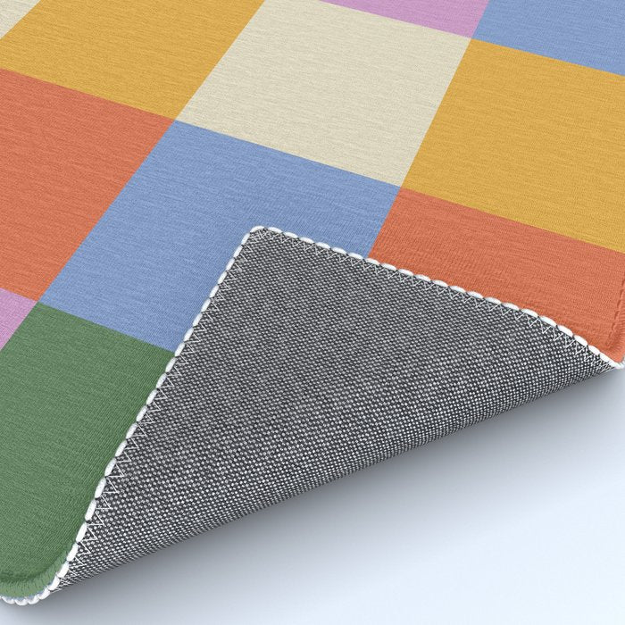 Bold Colorful Checks Pattern - Large XXXVII Rug Gallery Image 4