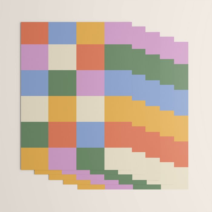 Bold Colorful Checks Pattern - Large XXXVII Wrapping Paper Gallery Image 3