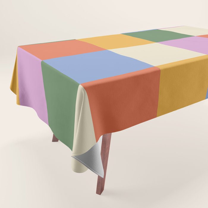 Bold Colorful Checks Pattern - Large XXXVII Tablecloth Gallery Image 1