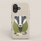 Whimsy Badger iPhone Case Gallery Image 1