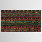 Mangatsika Mountain Stripe - Gold, pink, and teal Tablecloth Gallery Image 2